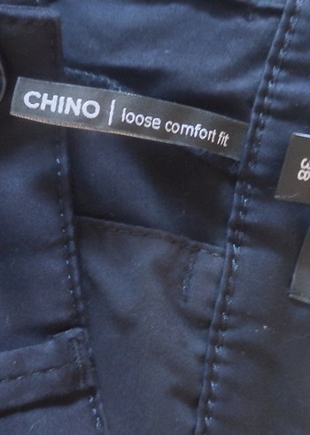 Erkek lacivert Kemerli Ofis Pantolonu - Görsel 4