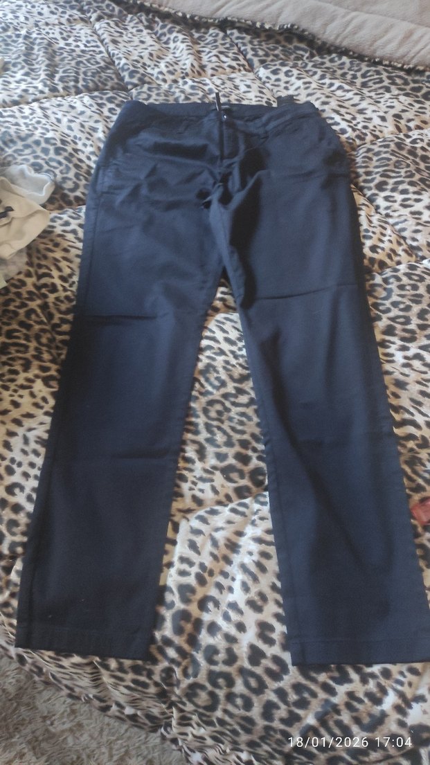 Erkek lacivert Kemerli Ofis Pantolonu - Görsel 3