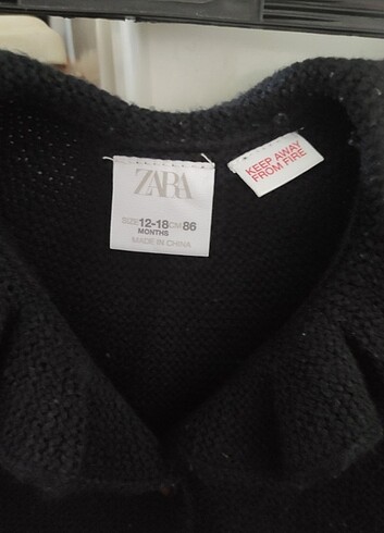 12-18 Ay Beden Zara kız çocuk hırka