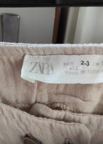 24-36 Ay Beden camel Renk Zara kız çocuk elbise