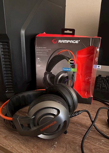 Rampage Turuncu Kablolu Gaming Kulaklık
