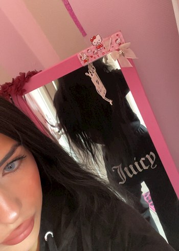 Siyah orjinal taşlı juicy couture esofman altı - Görsel 2