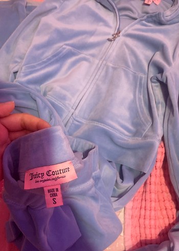Mavi Kadın Juicy Couture Kadife Eşofman Takımı - Görsel 5
