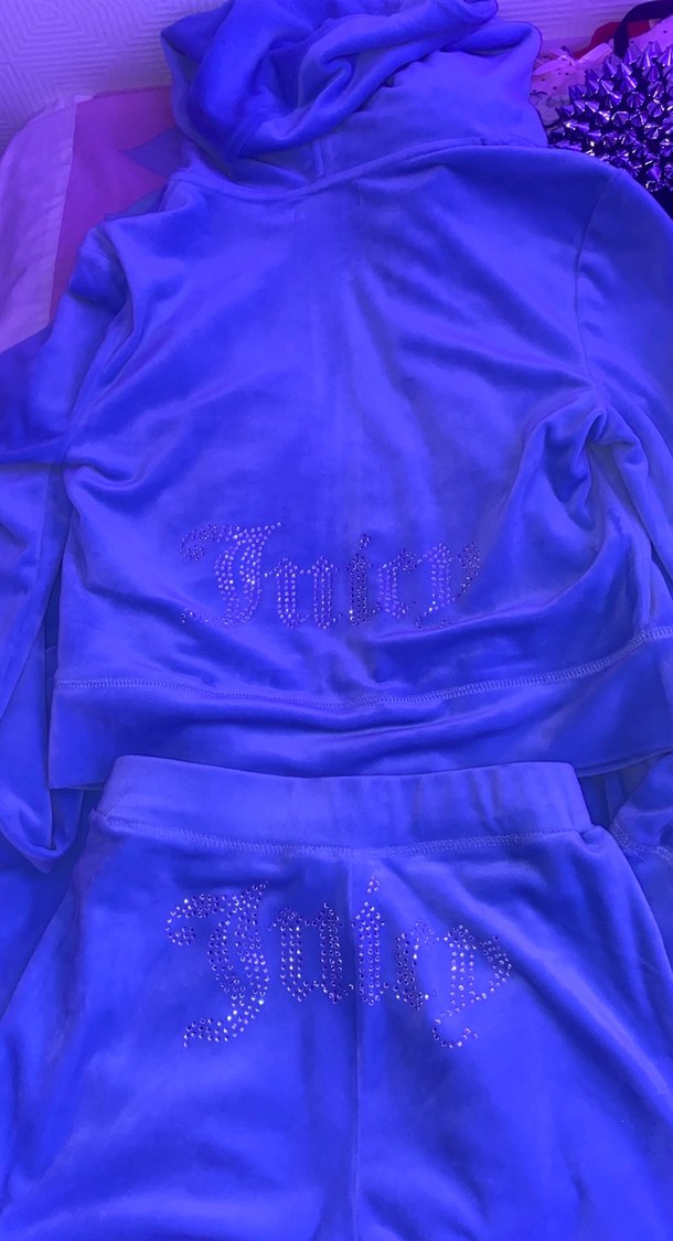 Mavi Kadın Juicy Couture Kadife Eşofman Takımı - Görsel 2
