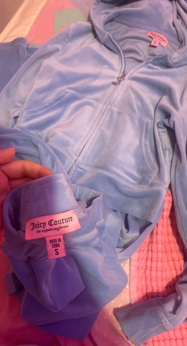 Mavi Kadın Juicy Couture Kadife Eşofman Takımı - Görsel 5