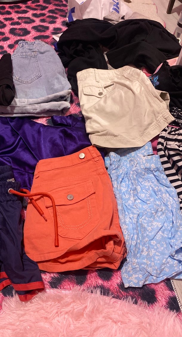 Renkli Düğmeli Kız Şortları Street Wear - Görsel 2