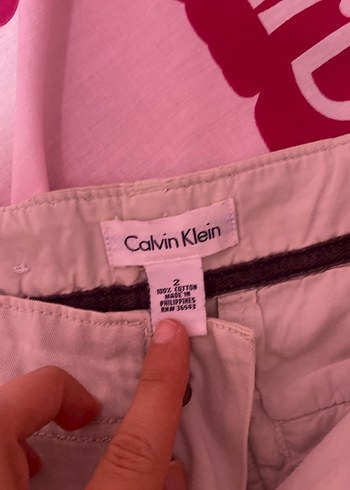 Calvin klein orjinal krem şort  Pamuk Şort - Görsel 3