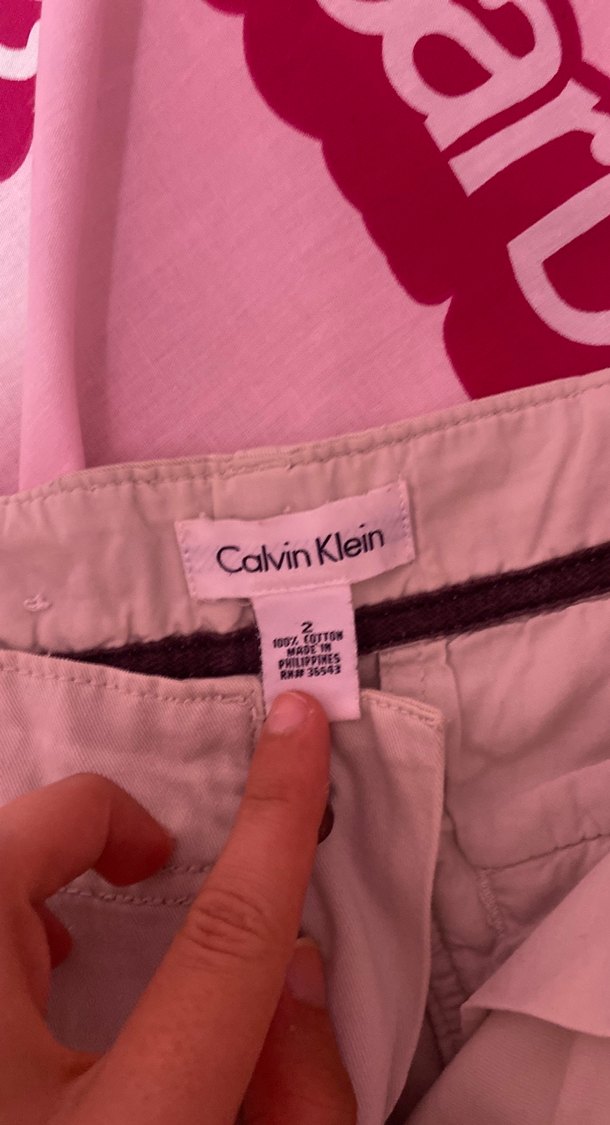 Calvin klein orjinal krem şort  Pamuk Şort - Görsel 3