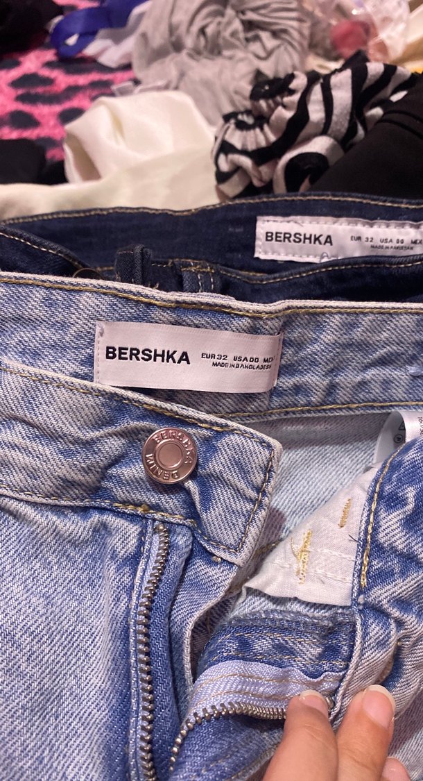 Berska Mavi Bağcıklı Denim Mini Etek - Görsel 2