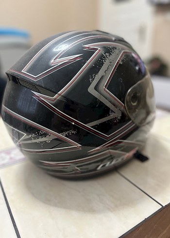 Siyah LS2 Baskılı Motosiklet Kaskı - Görsel 2