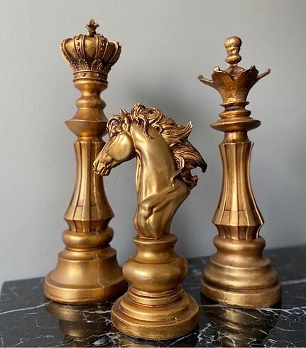 Büyük satranç seti gold