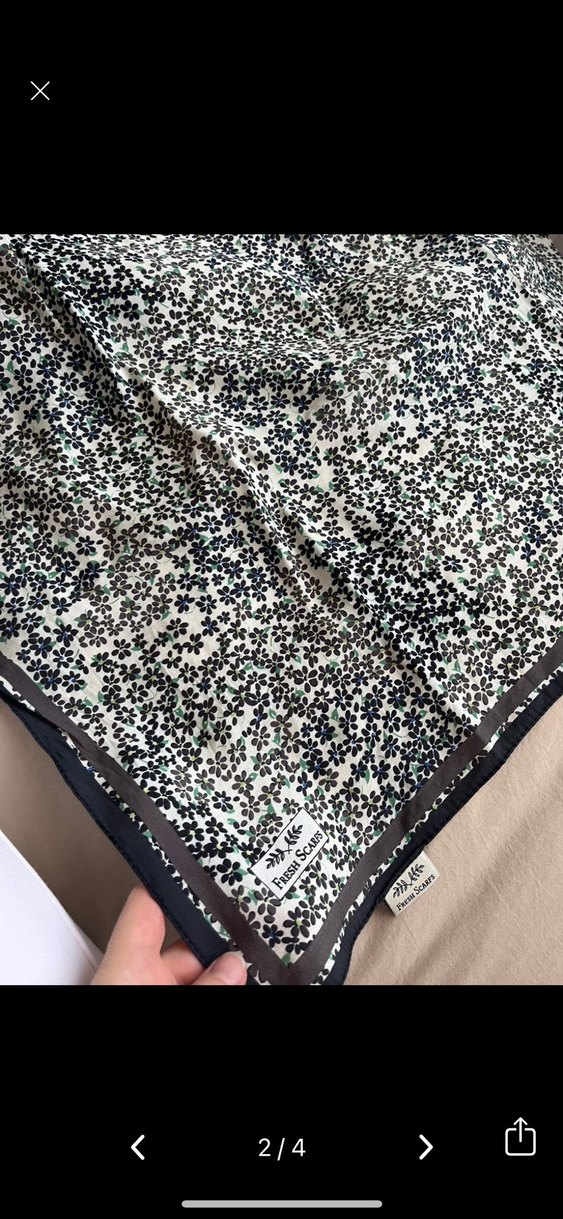 Çiçek Desenli eşarp fresh scarfs - Görsel 2