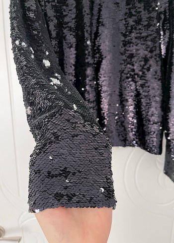 Pul payetli bluz - Görsel 4