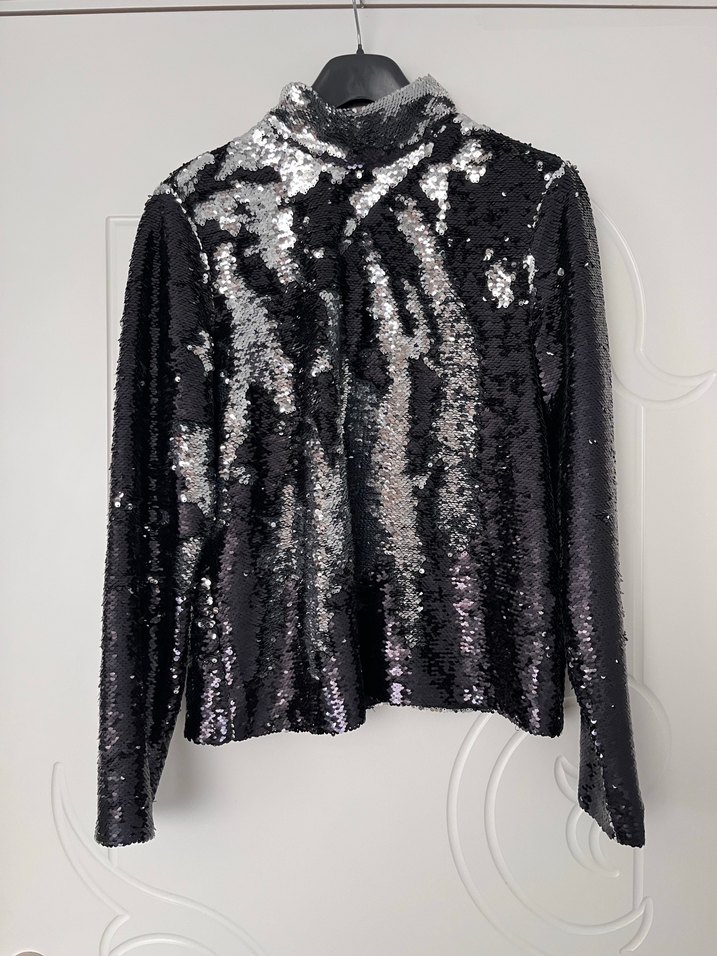 Pul payetli bluz - Görsel 2