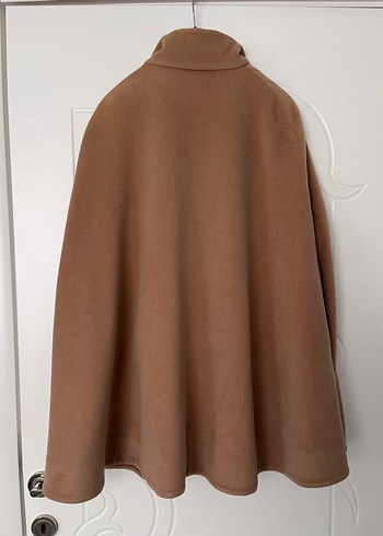 Fermuarlı Kahverengi Kadın Panço - Görsel 5