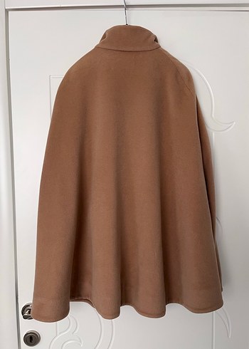 Fermuarlı Kahverengi Kadın Panço - Görsel 6