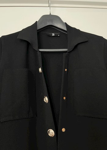 Kadın Siyah Mini Ceket - Görsel 4