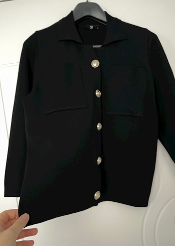 Kadın Siyah Mini Ceket - Görsel 2