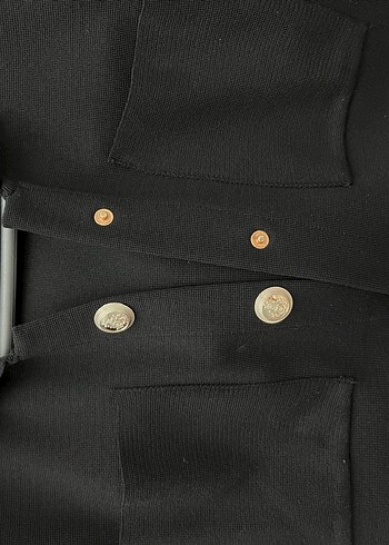 Kadın Siyah Mini Ceket - Görsel 6