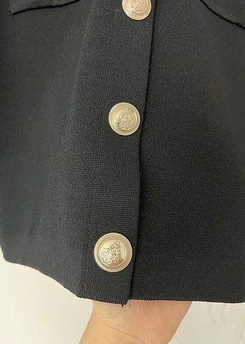 Kadın Siyah Mini Ceket - Görsel 3