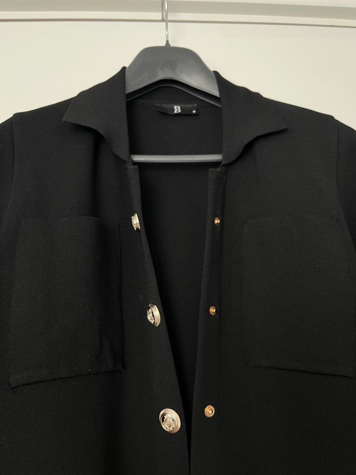 Kadın Siyah Mini Ceket - Görsel 4