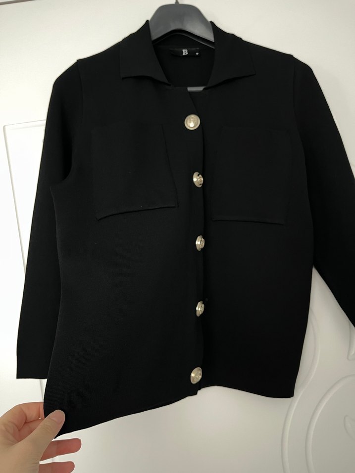 Kadın Siyah Mini Ceket - Görsel 2