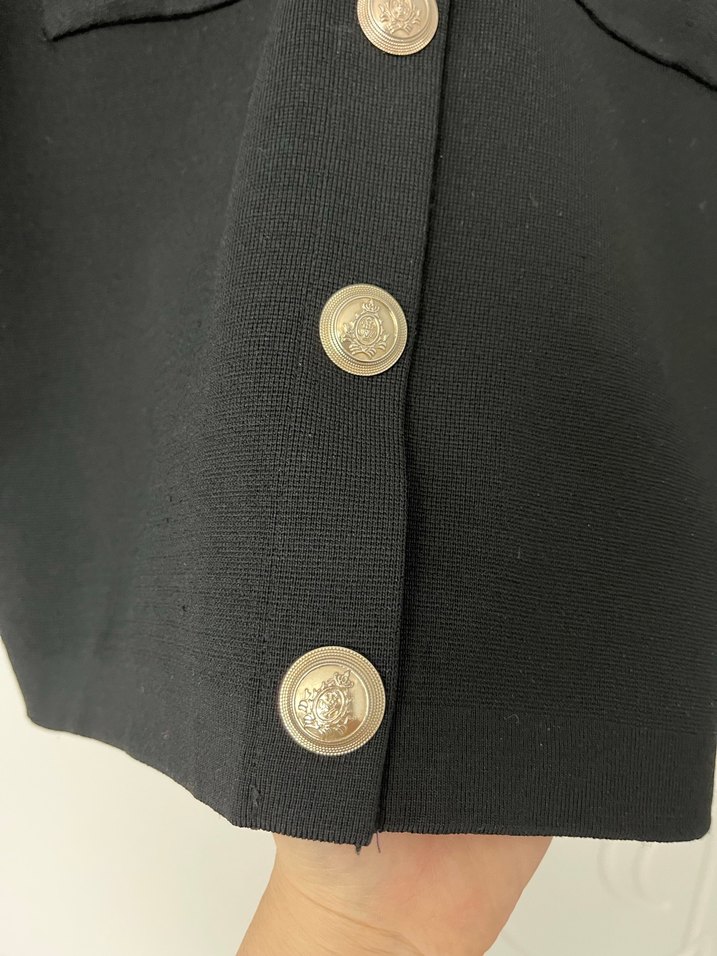 Kadın Siyah Mini Ceket - Görsel 3