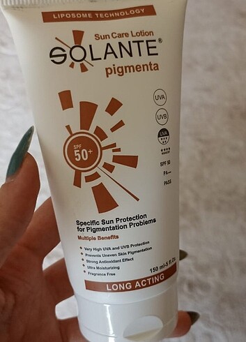 SOLANTE PİGMENTA GÜNEŞ KREMİ 