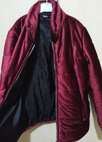 s Beden bordo Renk Yepyeni mont