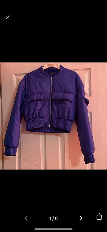 Trendyol & Milla saks mavisi bomber ceket
