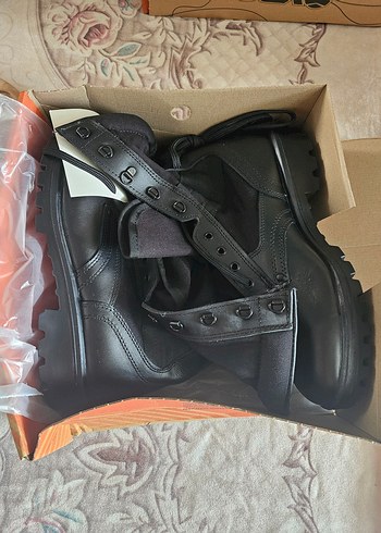 Siyah Kamuflaj Desenli Erkek Deri Bot - Görsel 5