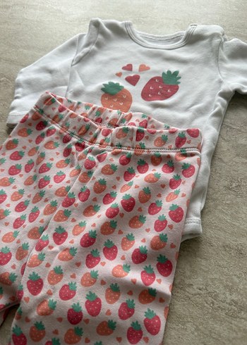 Kız Bebek Uzun Kollu Patikli 3lü Takım - Görsel 4