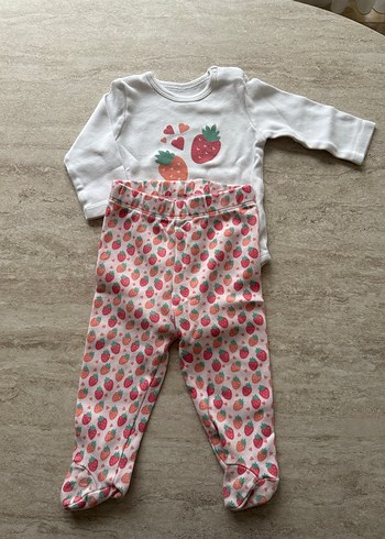 Kız Bebek Uzun Kollu Patikli 3lü Takım - Görsel 3