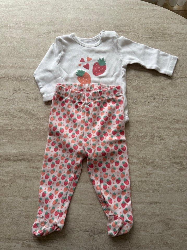 Kız Bebek Uzun Kollu Patikli 3lü Takım - Görsel 3