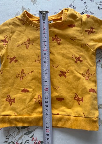 Erkek Çocuk Sarı Baskılı Sweatshirt - Görsel 6