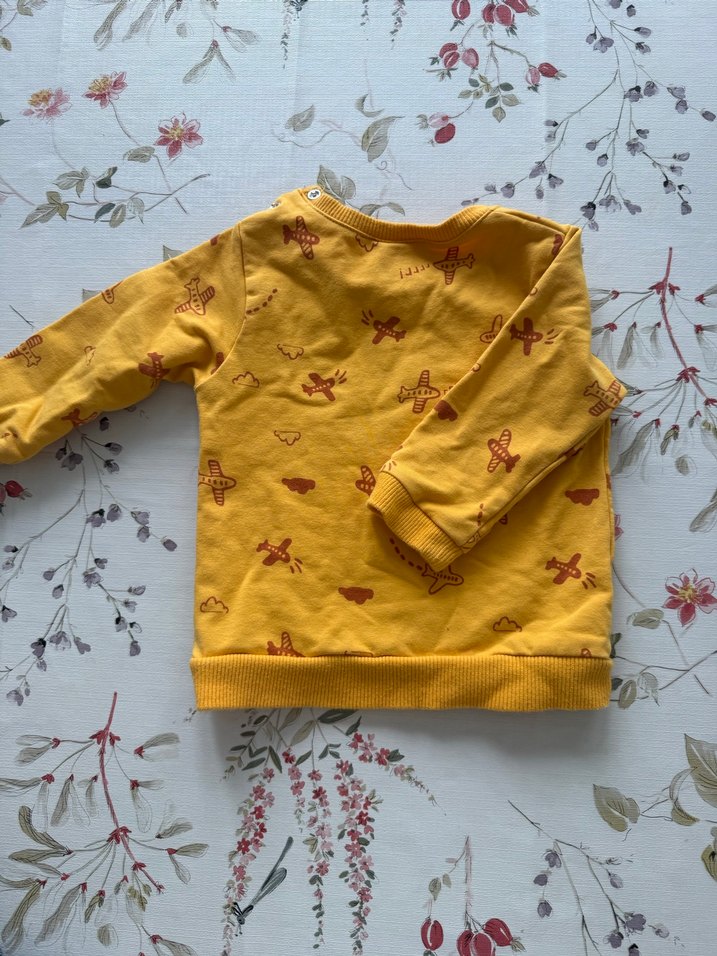 Erkek Çocuk Sarı Baskılı Sweatshirt - Görsel 5