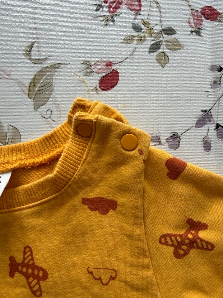 Erkek Çocuk Sarı Baskılı Sweatshirt - Görsel 4