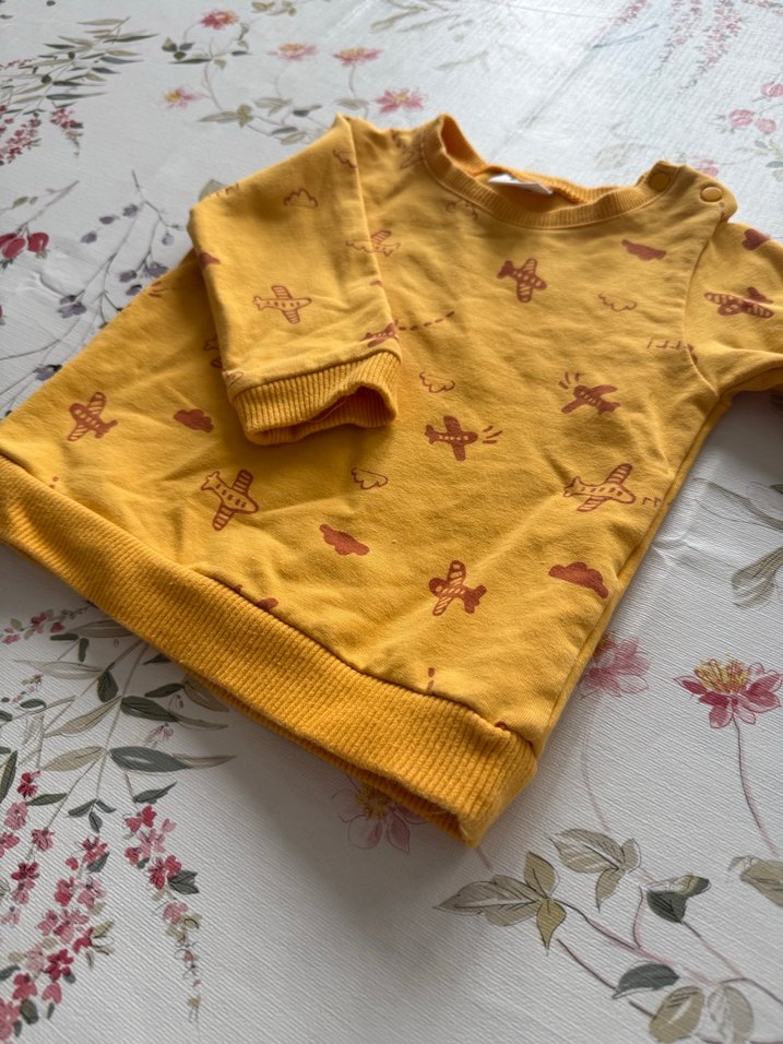 Erkek Çocuk Sarı Baskılı Sweatshirt - Görsel 2