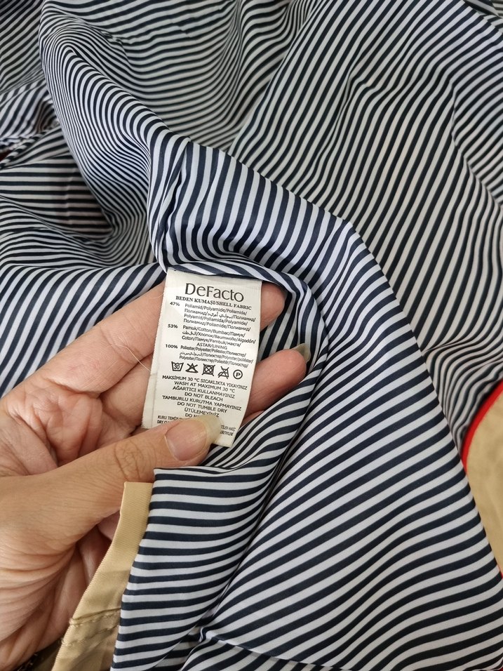 Bej Midi Boy Kadın Trençkot - Görsel 4