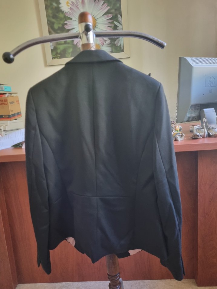 Koton Siyah Kadın Düğmeli Ofis Blazeri - Görsel 5