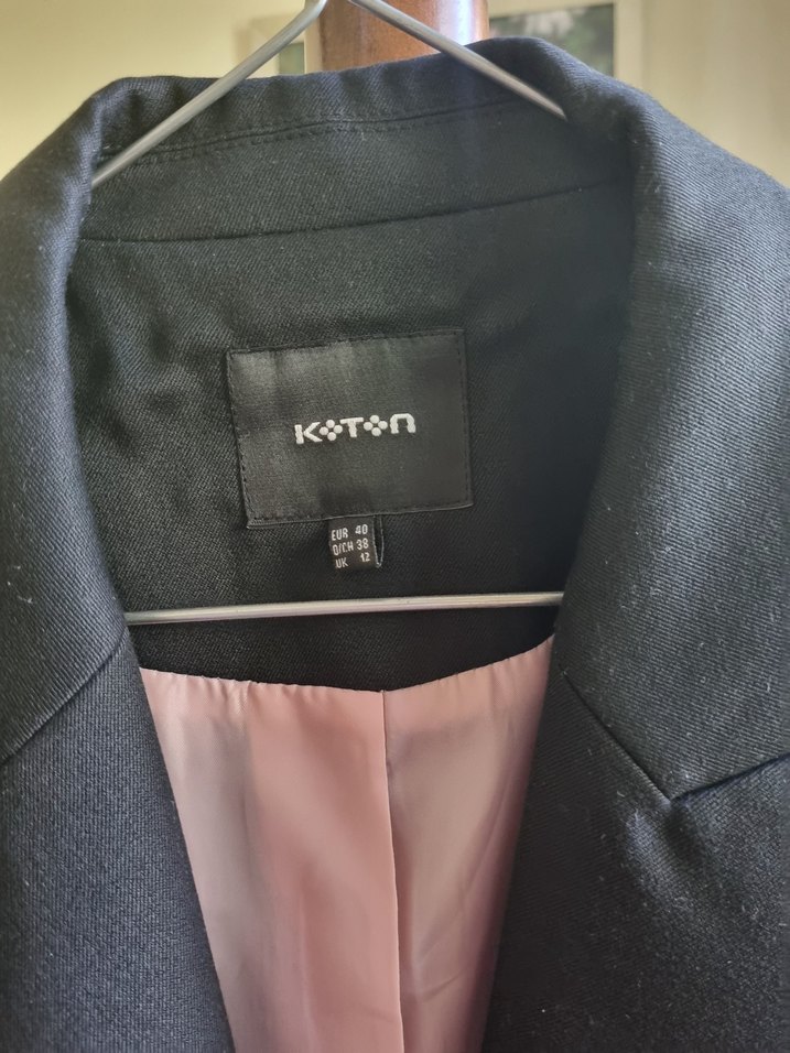 Koton Siyah Kadın Düğmeli Ofis Blazeri - Görsel 2