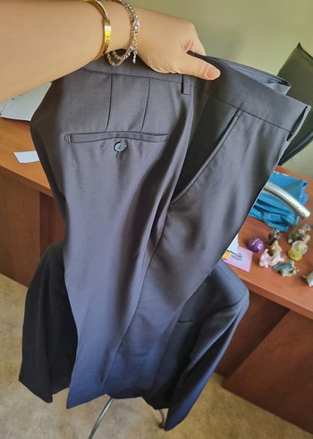 NETWORK Lacivert mikro yün karışımlı Takim Elbise - Görsel 7