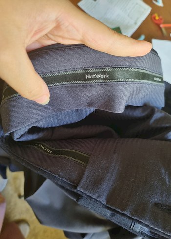 NETWORK Lacivert mikro yün karışımlı Takim Elbise - Görsel 9