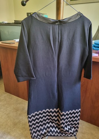 Düğmeli Siyah Midi Tunik - Görsel 5