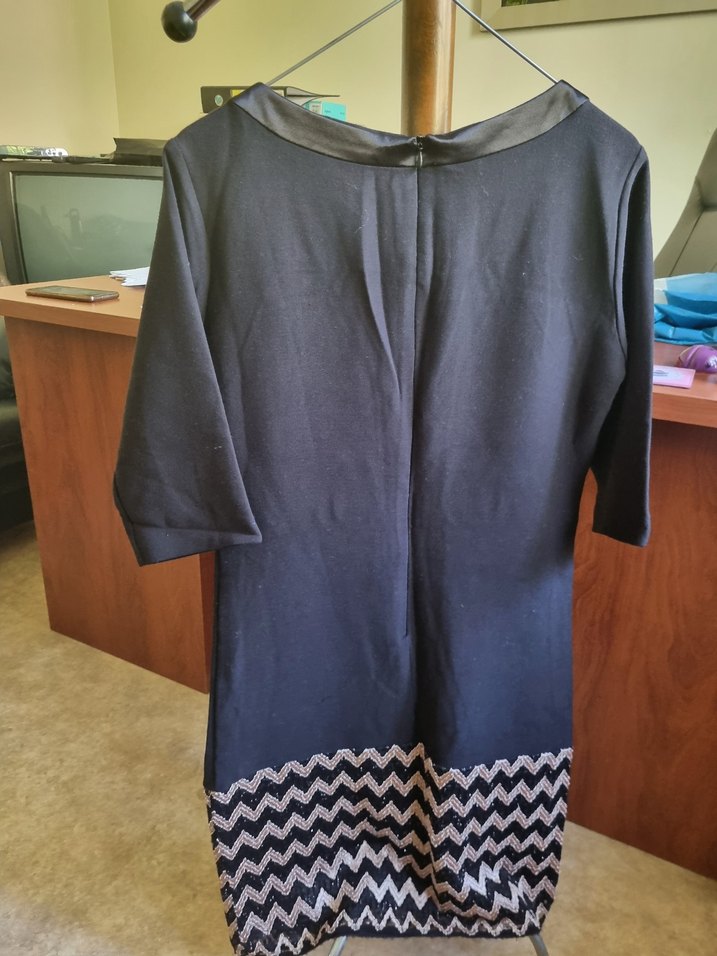 Düğmeli Siyah Midi Tunik - Görsel 5