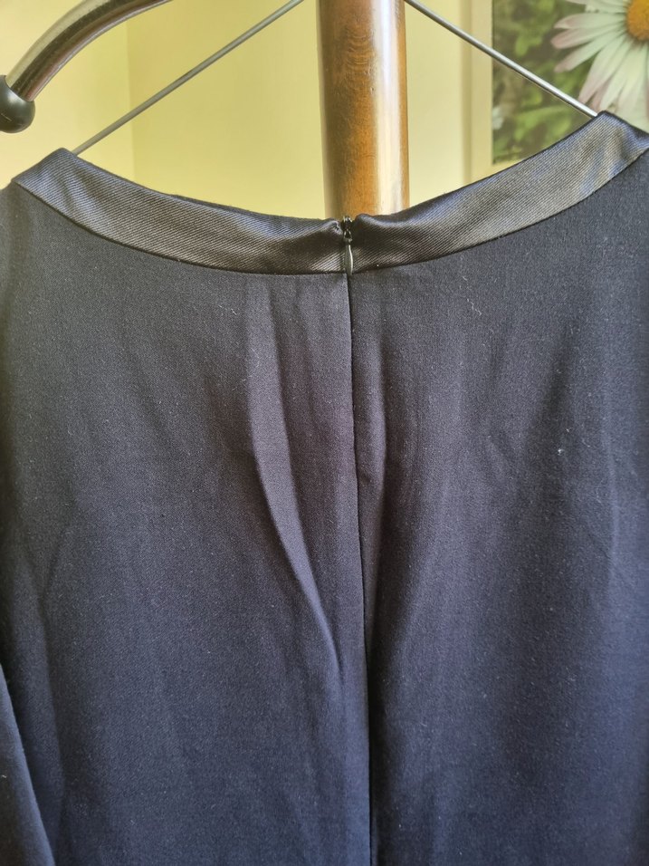 Düğmeli Siyah Midi Tunik - Görsel 4