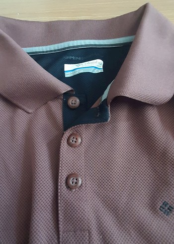 Düğmeli Kahverengi Erkek Polo Tişört