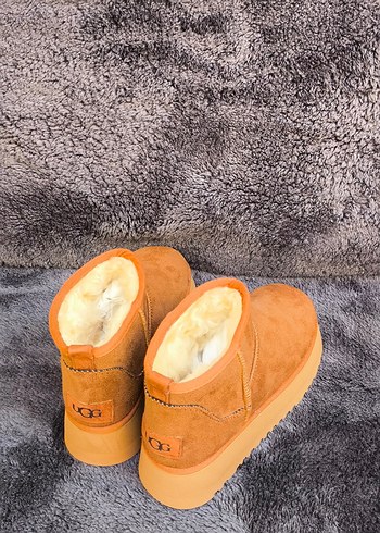 38 Beden UGG PLATFORM TABAN TABA RENK KADIN BOT