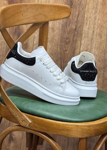 Alexander McQueen Beyaz Platform Topuklu Spor Ayakkabı