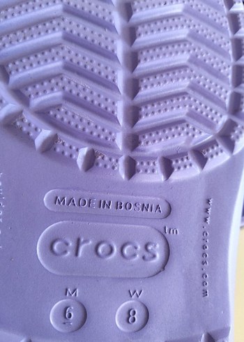 40 Beden mor Renk Mor Kadın Crocs Blok Topuk Terlik